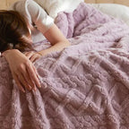 Winter Blanket Lambswool & Fleece Lightweight Hypoallergenic