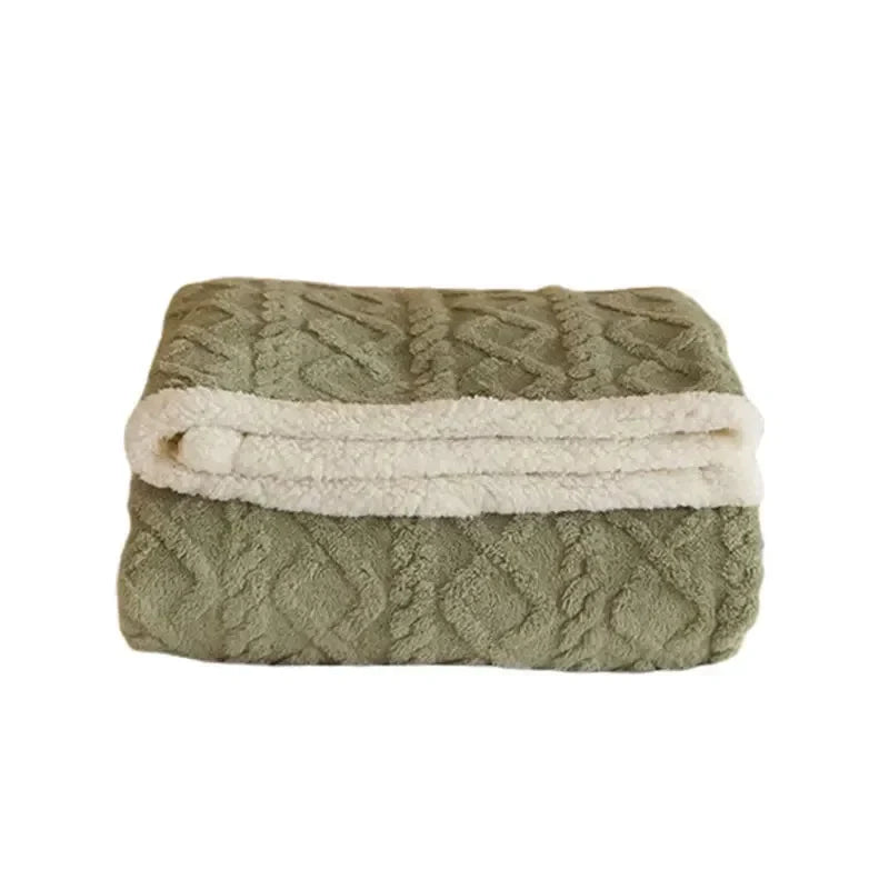 Winter Blanket Lambswool & Fleece Lightweight Hypoallergenic
