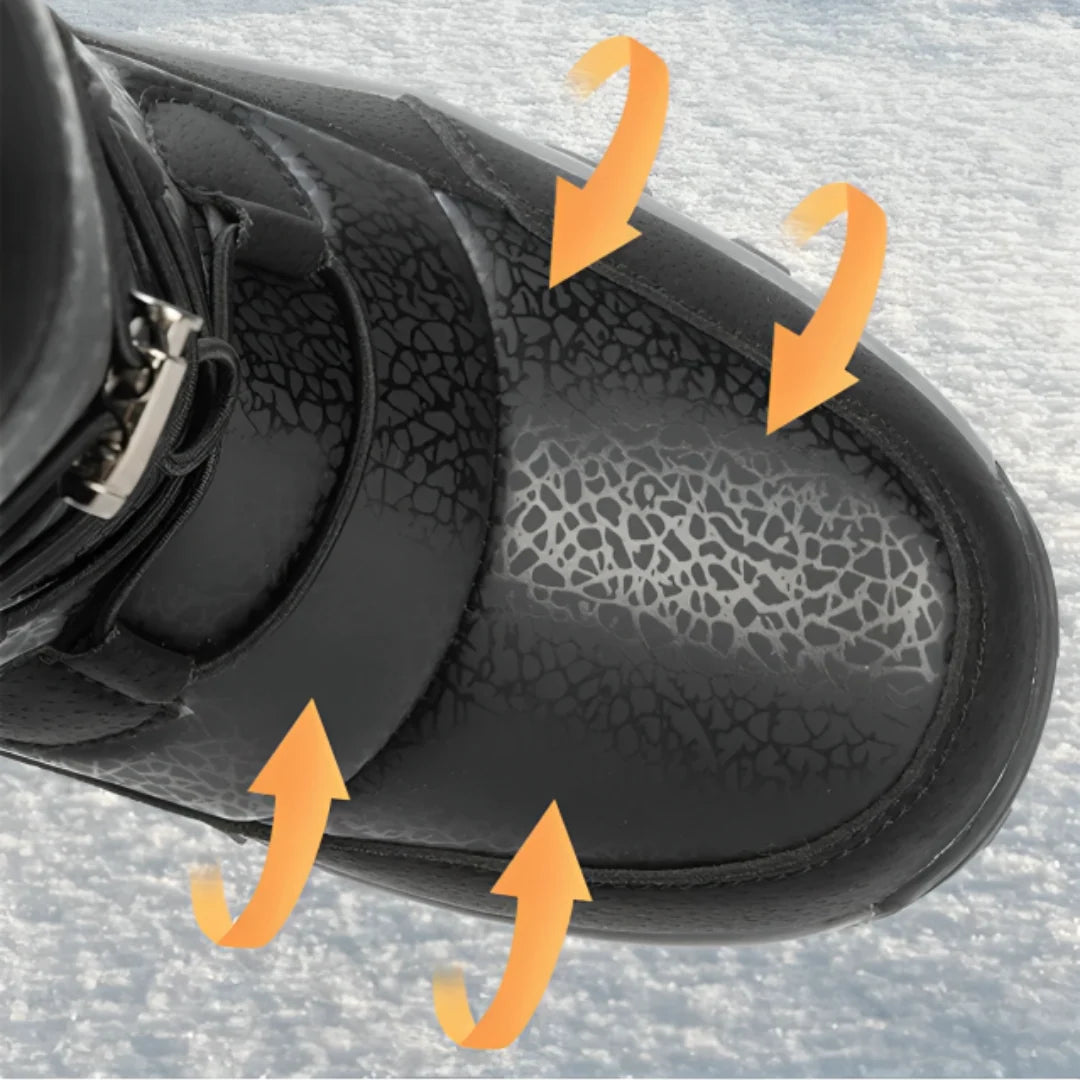Winter Boots Water-Repellent Plush Lining Non-Slip Rubber Sole