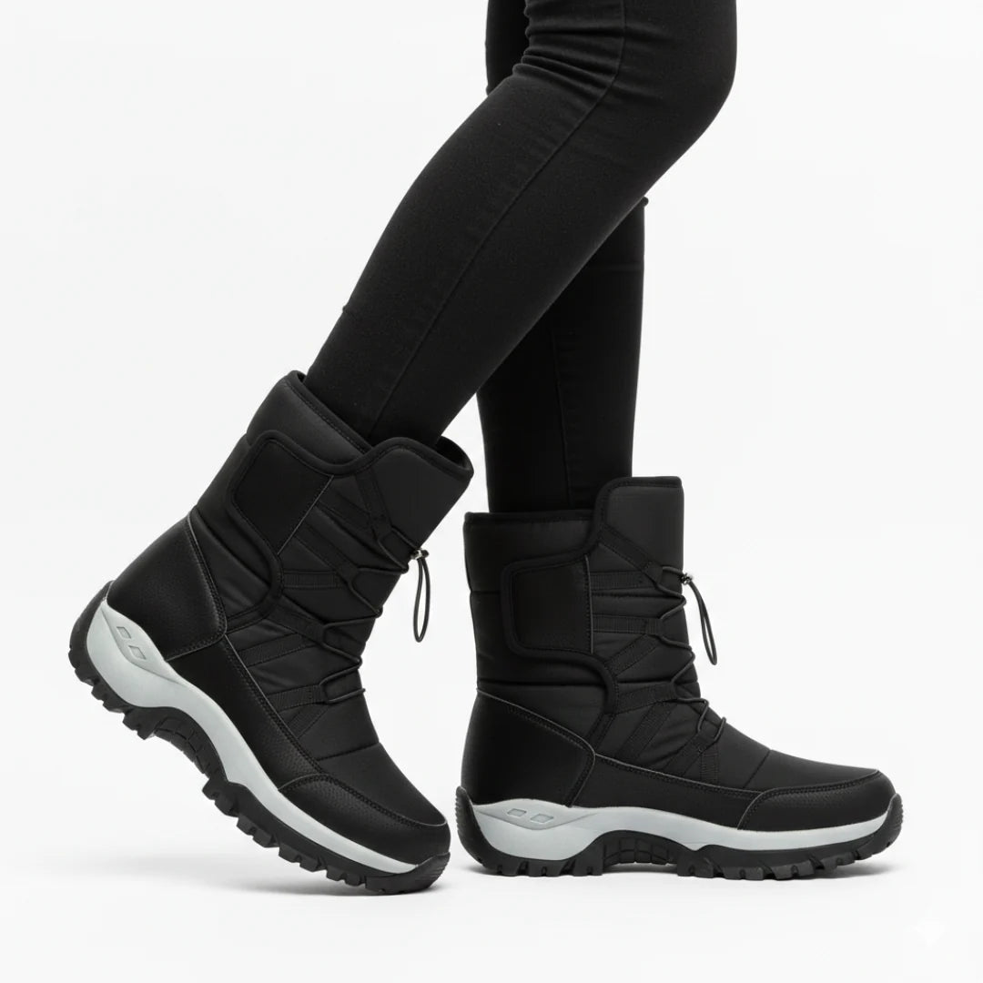 Winter Boots Water-Repellent Plush Lining Non-Slip Rubber Sole