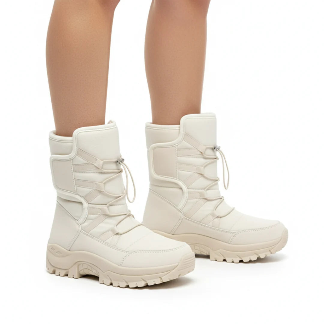 Winter Boots Water-Repellent Plush Lining Non-Slip Rubber Sole
