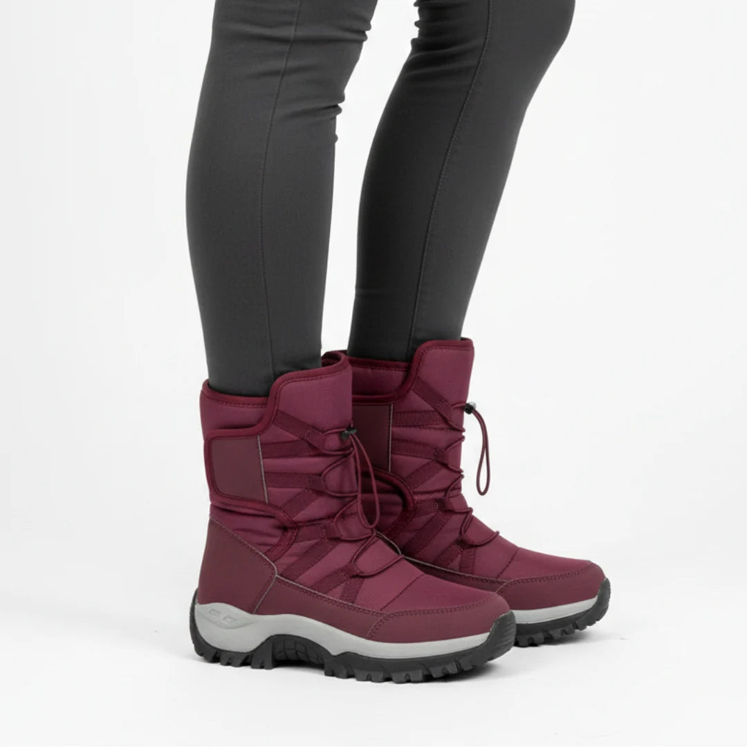 Winter Boots Water-Repellent Plush Lining Non-Slip Rubber Sole