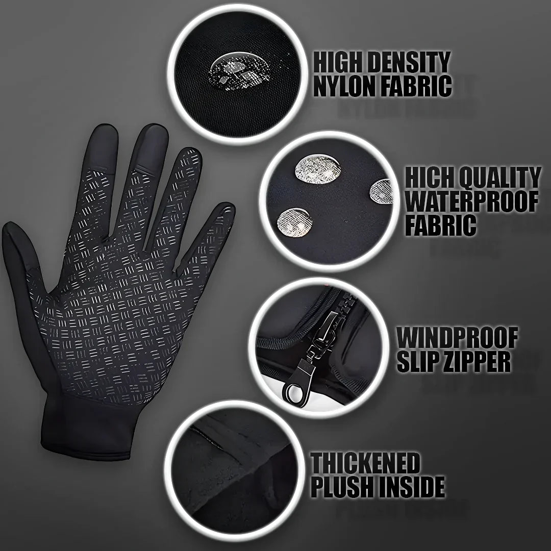 Winter Gloves Insulated Waterproof Touchscreen & Anti-Slip Grip