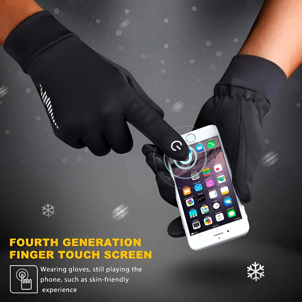 Winter Gloves Touchscreen & Non-Slip Fleece Lined