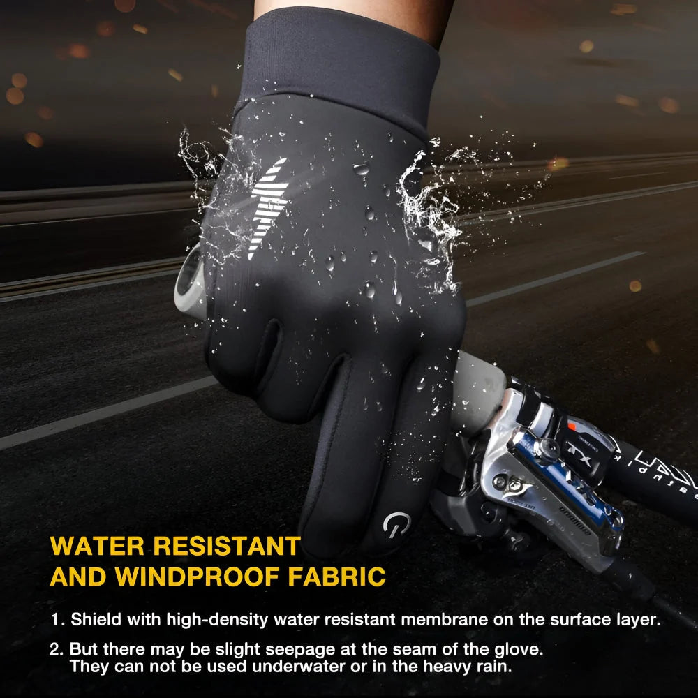 Winter Gloves Touchscreen & Non-Slip Fleece Lined