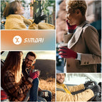 Winter Gloves Touchscreen & Non-Slip Fleece Lined