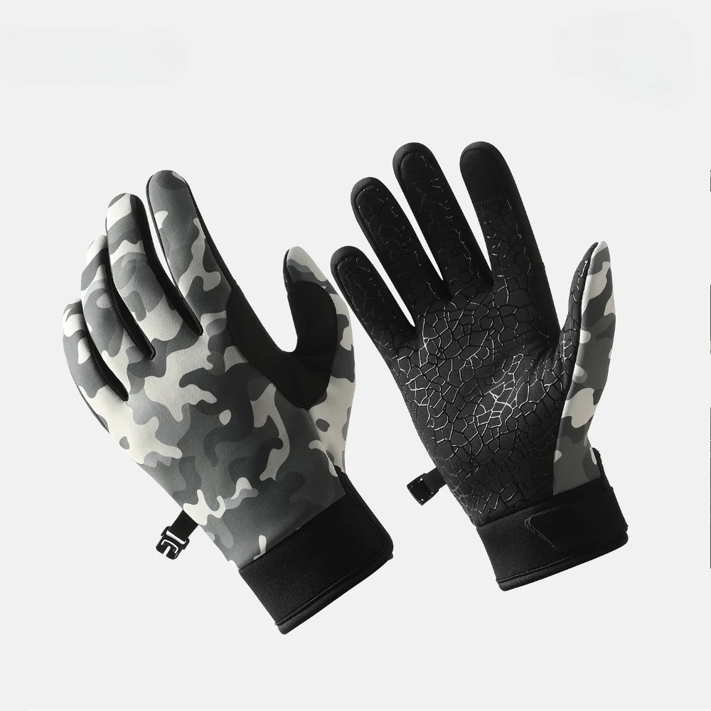 Winter Gloves Triple-Layer Insulated Touchscreen-Compatible Non-Slip Silicone Palm