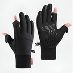 Winter Gloves Triple-Layer Insulated Touchscreen-Compatible Non-Slip Silicone Palm