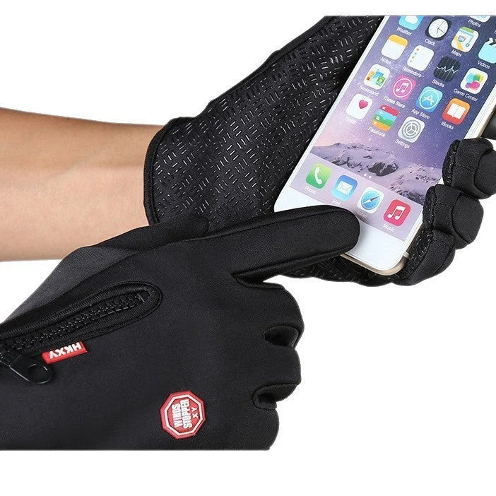 Winter Gloves Waterproof Fleece-Lined Touchscreen-Compatible