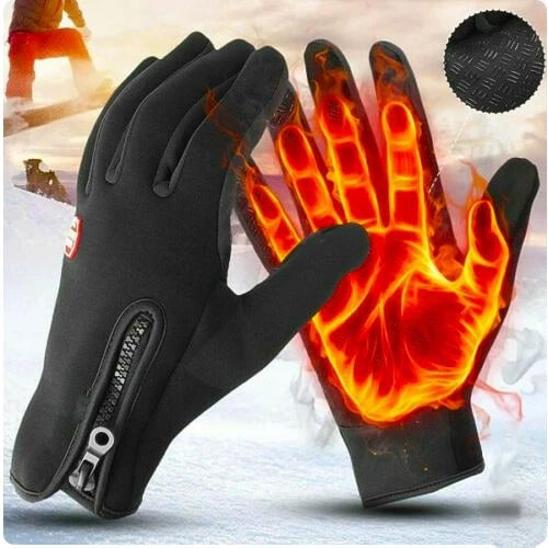 Winter Gloves Waterproof & Windproof Touchscreen Fleece Lined