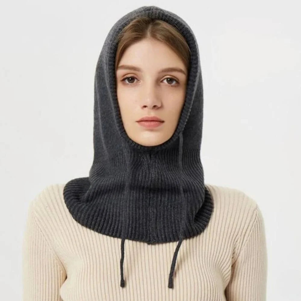 Winter Hat 100% Cashmere Lightweight Adjustable Drawstring