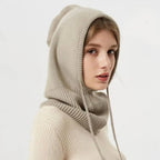 Winter Hat 100% Cashmere Lightweight Adjustable Drawstring