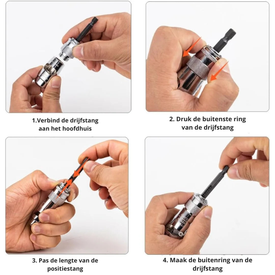 Wire Connector Adapter Aluminum Alloy Fits Standard Drills