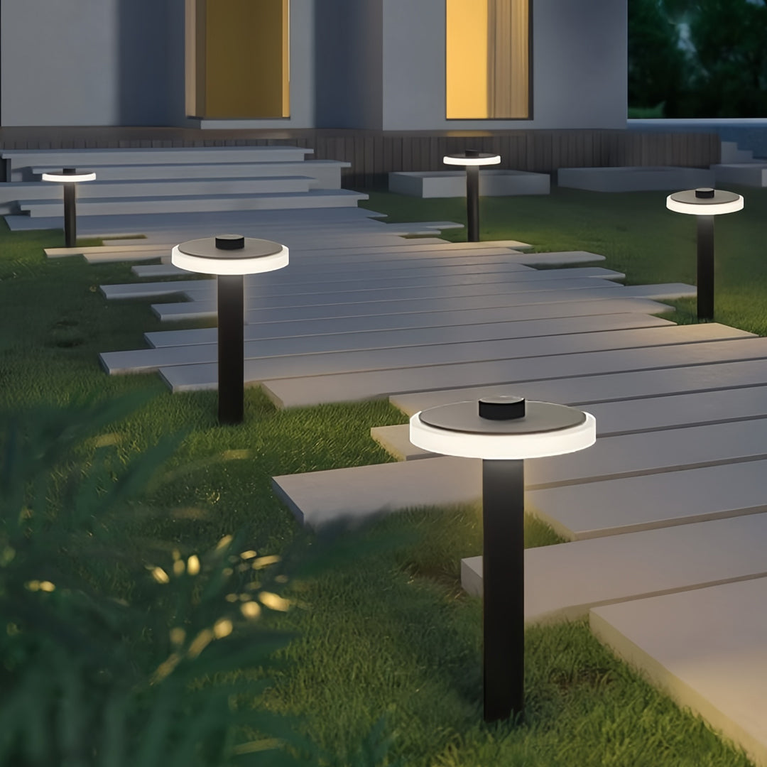Wire-Free Rechargeable IP65 Aluminum Path Light (10–12 Hour Runtime)