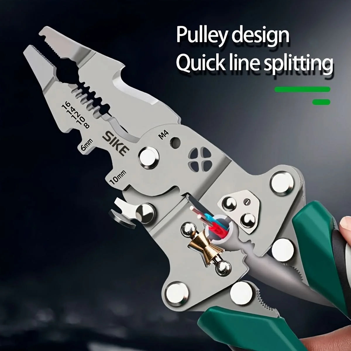 Wire Stripping Tool Foldable Multifunctional High Carbon Steel