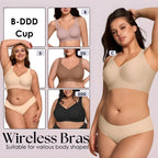 Wireless Bra 4 Gel Strips High Side Panels