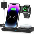 Wireless Charger 3-in-1 Foldable Fast Charging Case Friendly