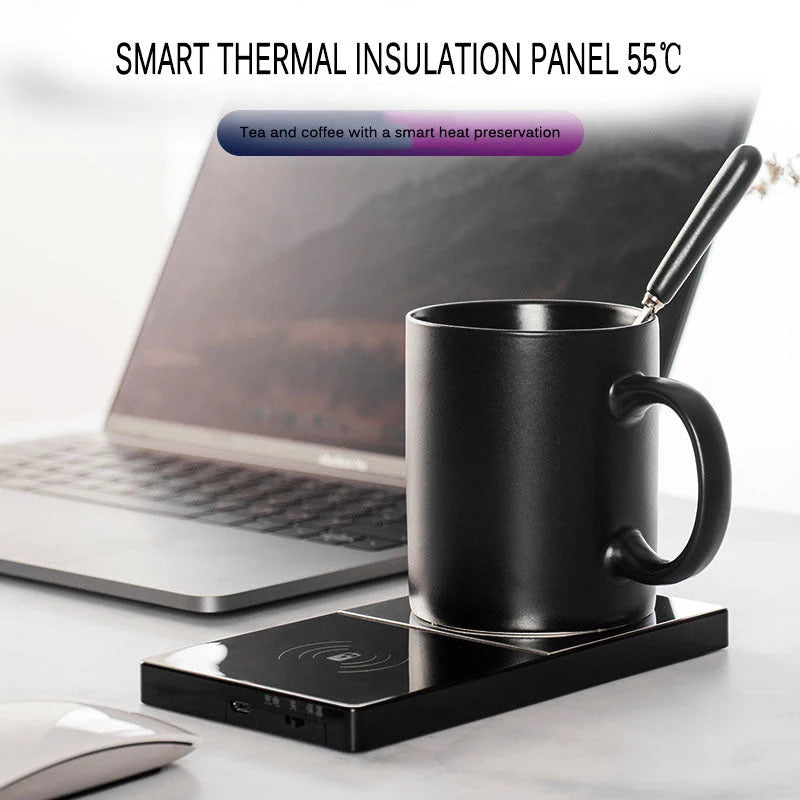 Wireless Charger & Mug Warmer Temperature Control Overheat Protection