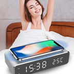 Wireless Charging LED Alarm Clock