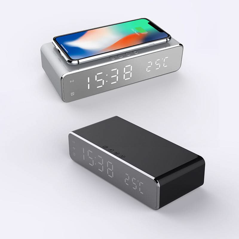 Wireless Charging LED Alarm Clock