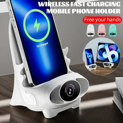 Wireless Charging Stand 15W Fast Charging Integrated Cooling