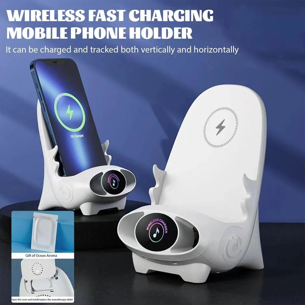 Wireless Charging Stand 15W Fast Charging Integrated Cooling