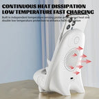 Wireless Charging Stand 15W Fast Charging Integrated Cooling