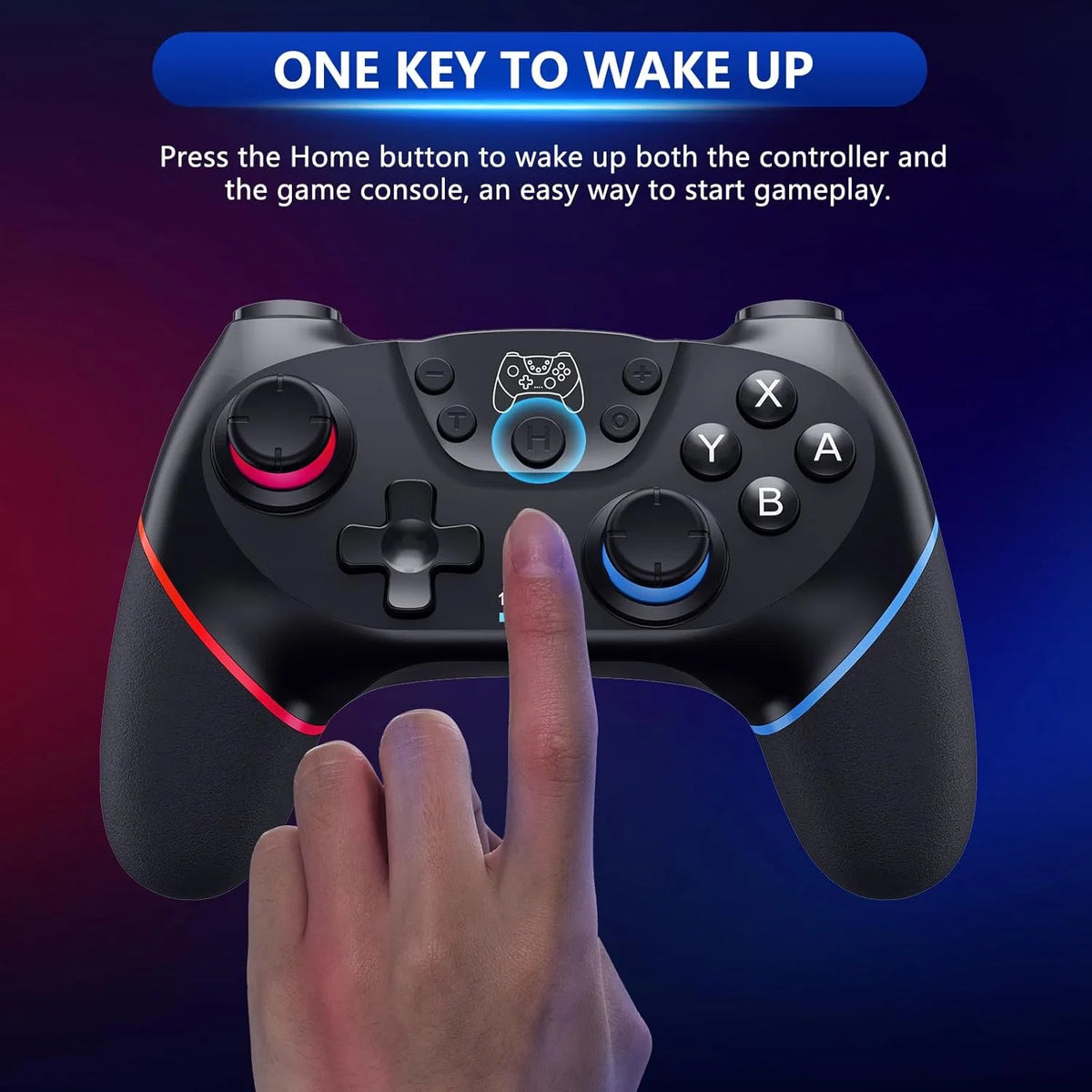 Wireless Controller Hall Effect Joysticks & Vibration 10-Hour Battery