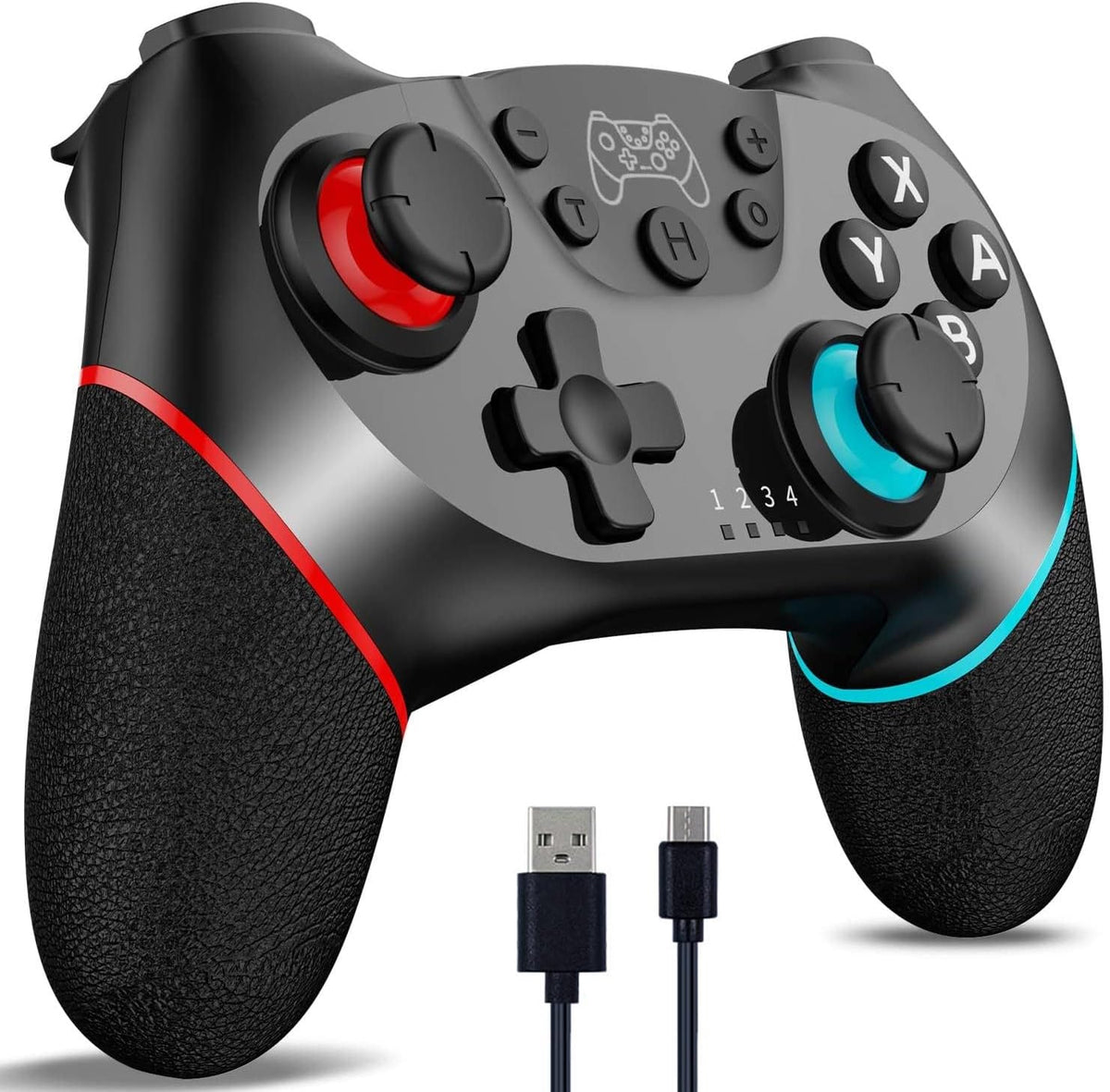 Wireless Controller Hall Effect Joysticks & Vibration 10-Hour Battery