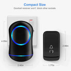 Wireless Doorbell Kit 1000 Foot Range Customizable Chimes