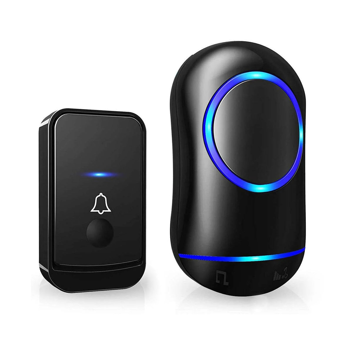 Wireless Doorbell Kit 1000 Ft Range Customizable Chimes & Volume