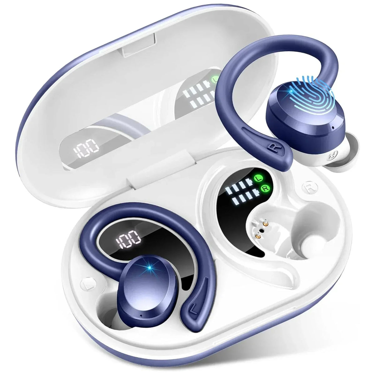 Wireless Earbuds 6 Hour Battery Secure-Fit & Lightweight