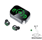 Wireless Earbuds Bluetooth 5.3 Graphene Drivers LED Battery Display