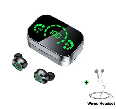 Wireless Earbuds Bluetooth 5.3 Graphene Drivers LED Battery Display