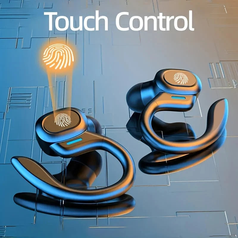 Wireless Earbuds IPX7 Waterproof Rubber Ear Hooks