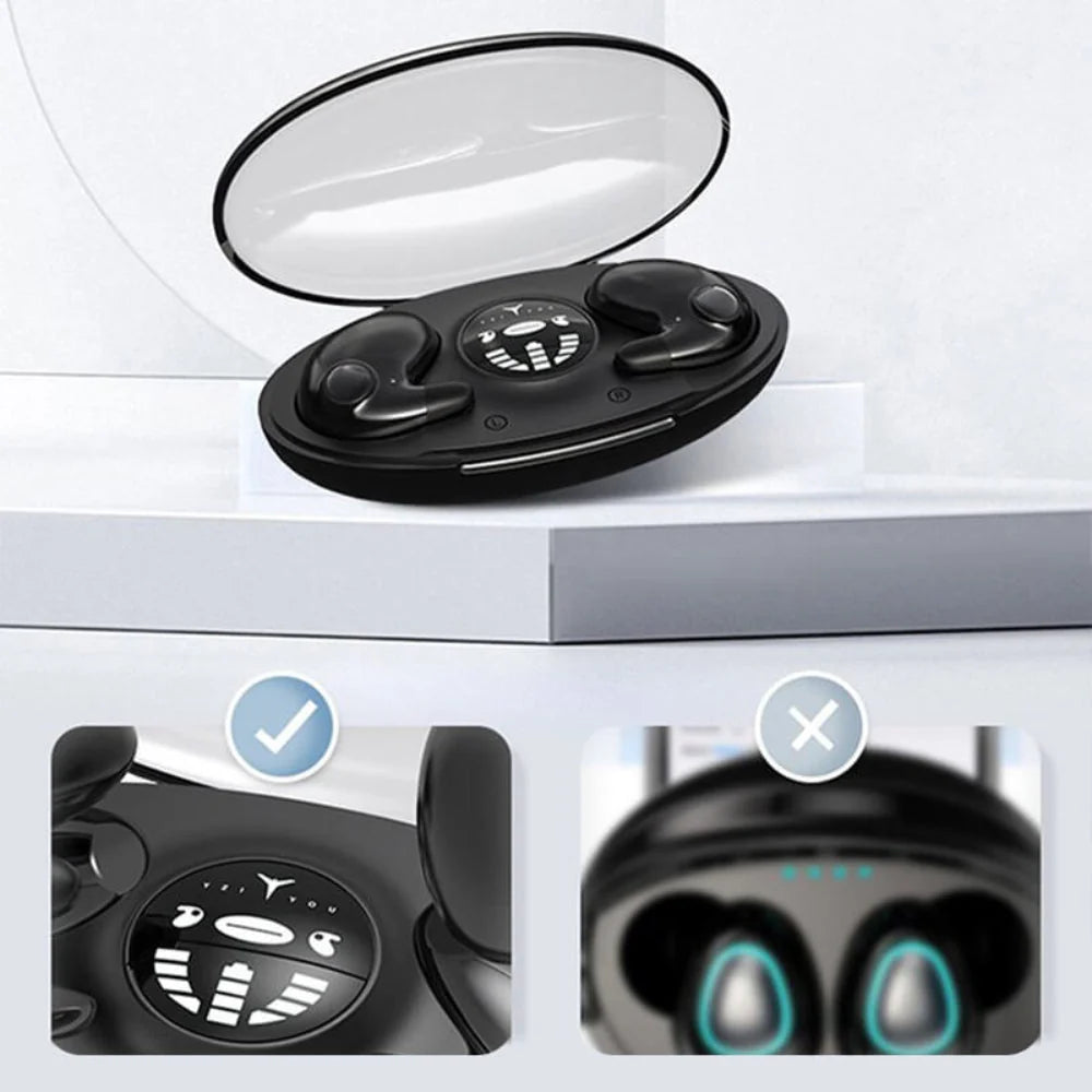 Wireless Earbuds Noise Cancelling & Sleep Friendly 24 Hour Battery