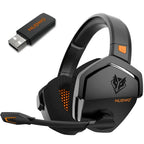 Wireless Gaming Headset ANC Adjustable Boom Mic 100h Battery