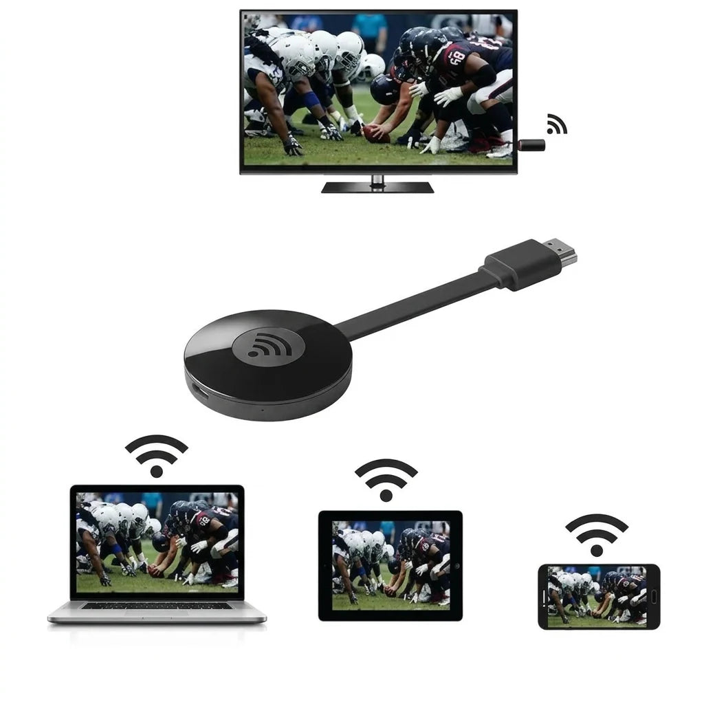 Wireless HDMI Adapter 1080p Plug-And-Play Miracast & AirPlay