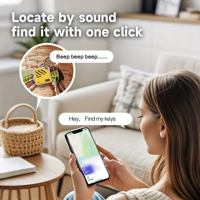 Wireless Item Tracker Real-Time Tracking Compact & Lightweight Battery-Powered
