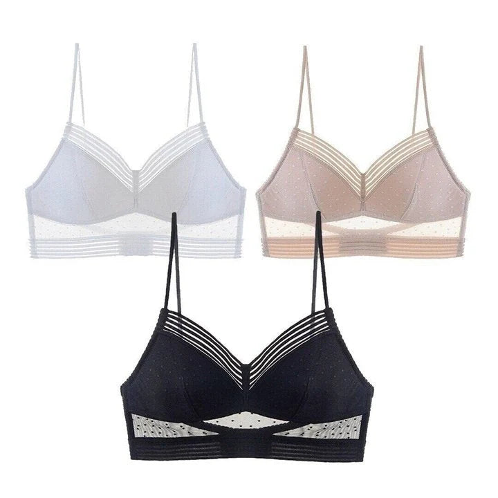 Wireless Lift Bra Backless Lace Adjustable Straps