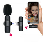 Wireless Microphone Ultra-Low Latency Noise Reduction 10 Hour Battery