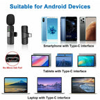 Wireless Microphone Ultra-Low Latency Noise Reduction 10 Hour Battery
