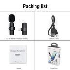 Wireless Microphone Ultra-Low Latency Noise Reduction 10 Hour Battery