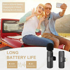Wireless Microphone Ultra-Low Latency Noise Reduction 10 Hour Battery