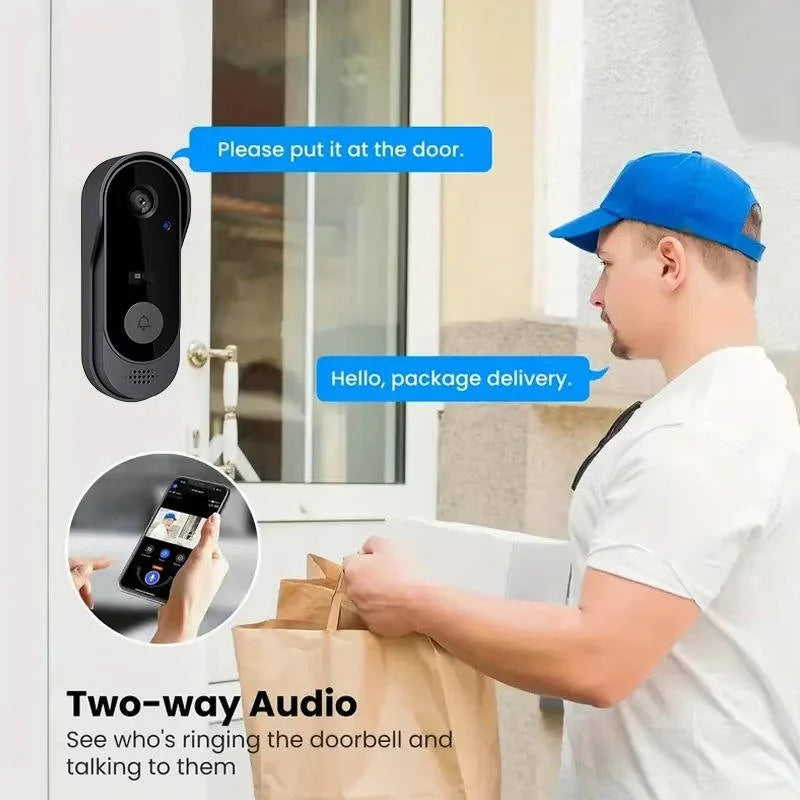 Wireless Video Doorbell HD Night Vision Two-Way Audio
