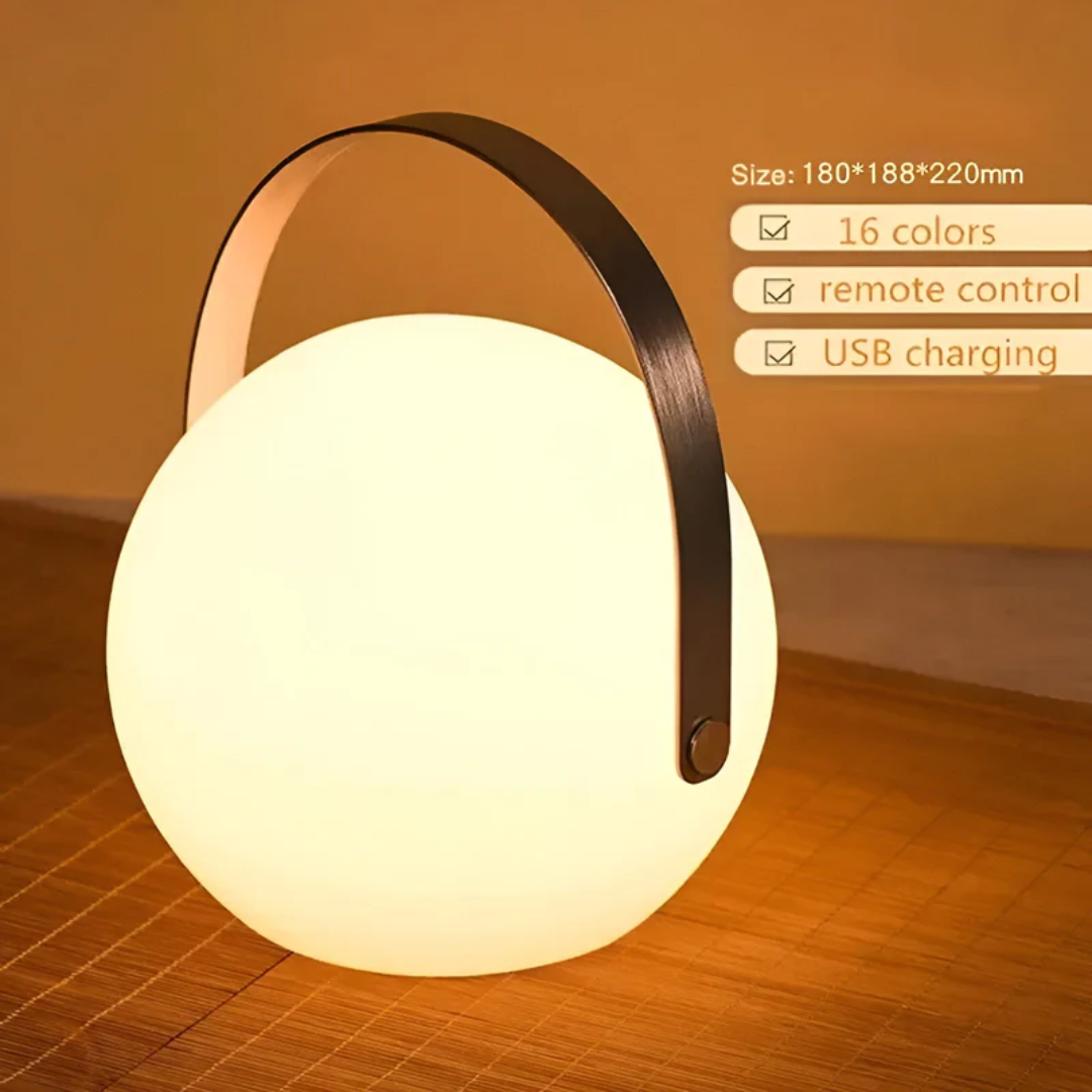 Wireless & Waterproof Multi-Color Table Lamp (USB Rechargeable)