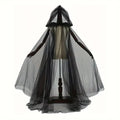 Witch Cloak Layered Tulle Adjustable Hood One Size