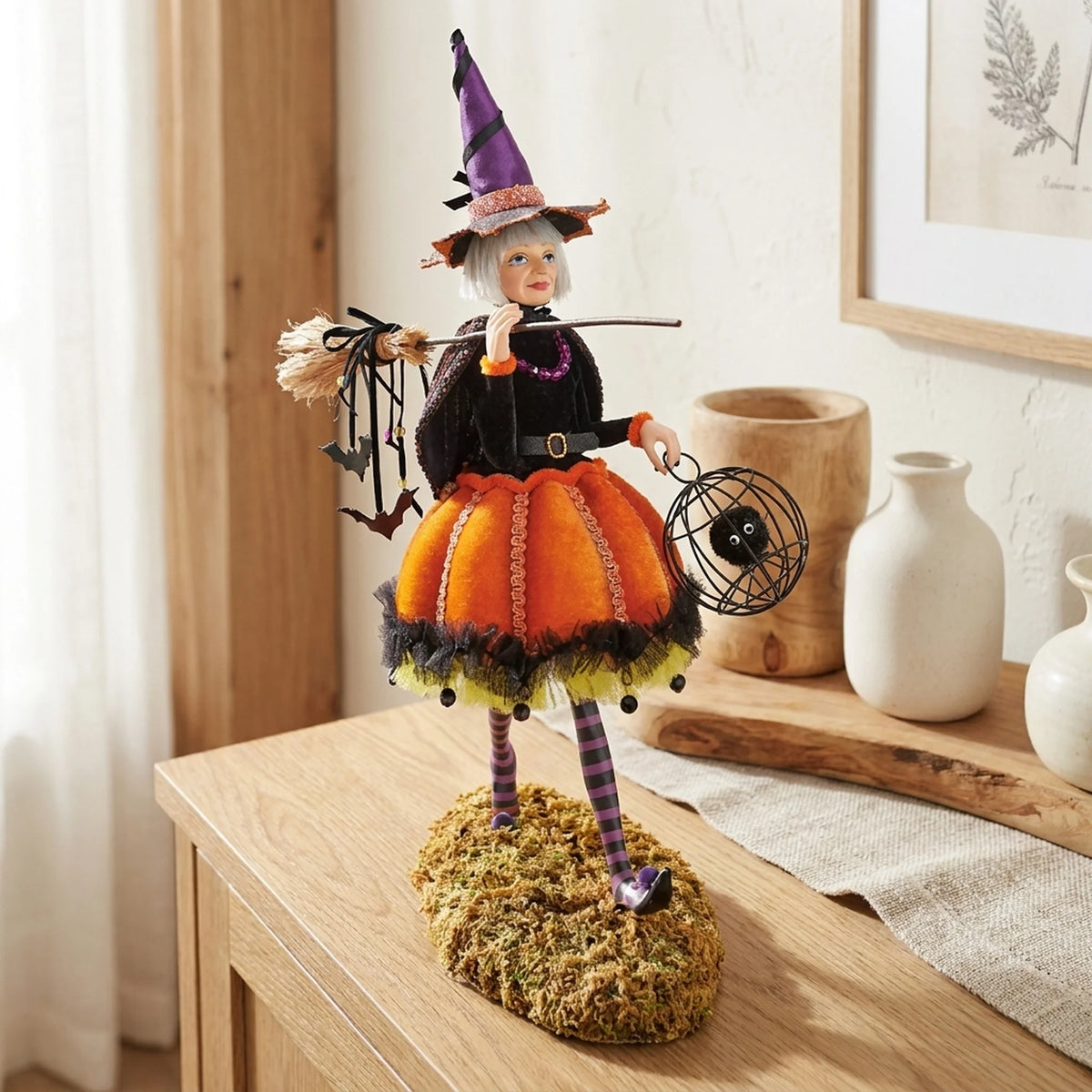 Witch Figurine Handmade Resin Multiple Characters