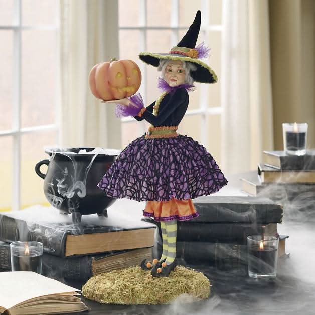 Witch Figurine Handmade Resin Multiple Characters