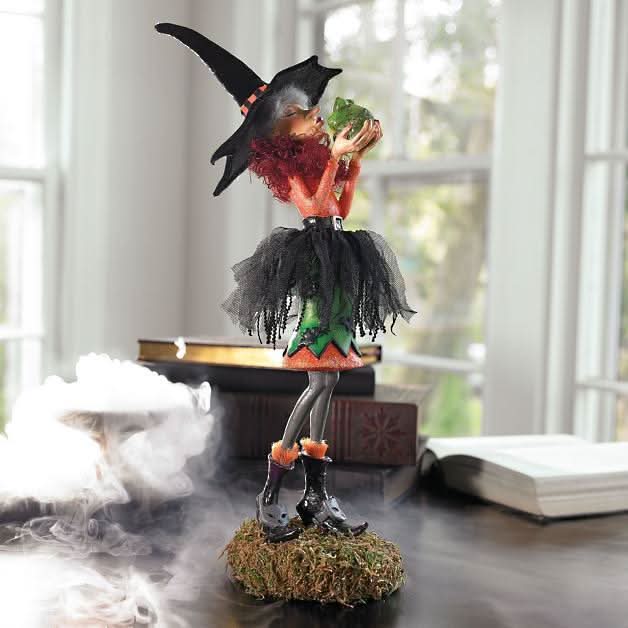 Witch Figurine Handmade Resin Multiple Characters
